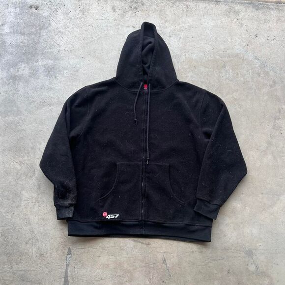 Other - Black 457 zip up hoodie with red accents #skater mens size XL